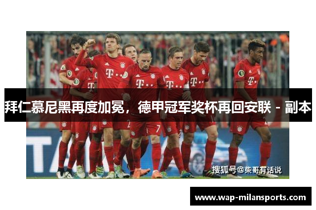 拜仁慕尼黑再度加冕，德甲冠军奖杯再回安联 - 副本